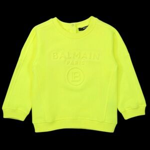 Balmain Kids Neon Yellow Sweatshirt Size 10years